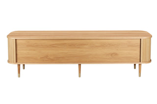 noel wood tv console back view