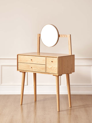 nube round mirror vanity