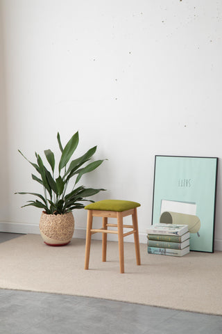 oak frame nicolas stool bedroom