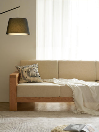 oaky l shape sofa walnut color