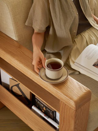 oaky l sofa natural or walnut