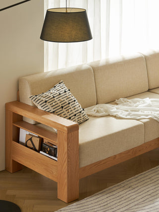 oaky modular sofa storage compartment