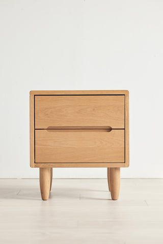 orbet solid wood bedside oak
