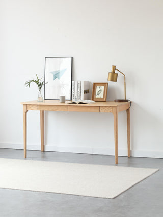 paolo oak study table solid wood design