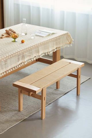 pavia wooden dining bench