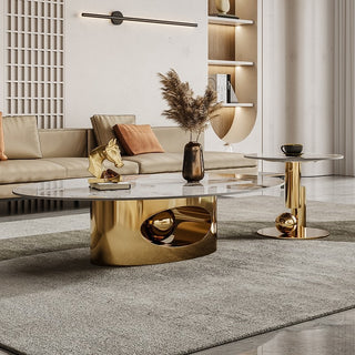 pisa center table oval