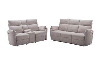 plush serena high back recliner fabric sofa