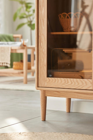practical melfi sideboard cabinet glass doors