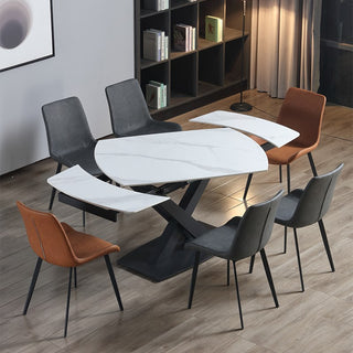 pura white black option dining table