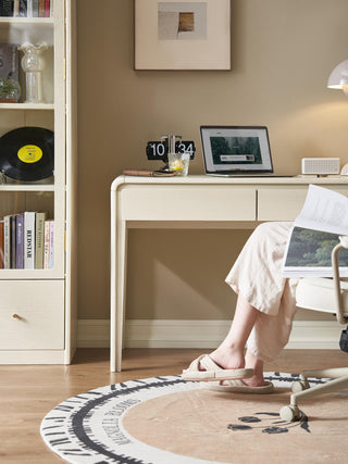 quinn study desk in white for small spaces