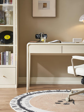 quinn white study desk minimalist style