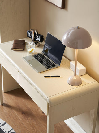 quinn white study desk with classic appeal