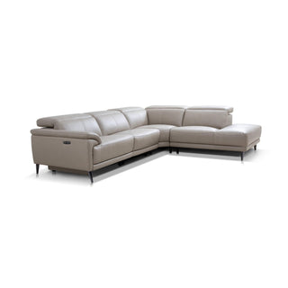 reclining leather sectional sofa titus