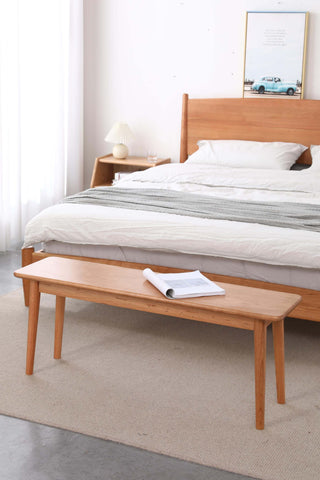renato cherry wood dining bench multipurpose