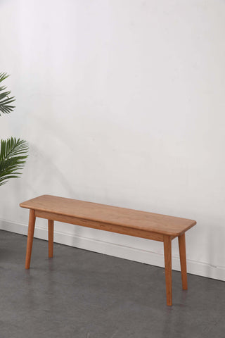 renato cherry wood dining bench