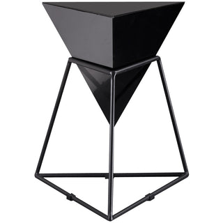 reverse pyramid top abstract side table greta