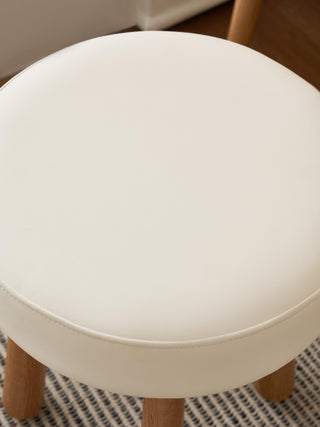 riley dressing table stool oak wood elegance