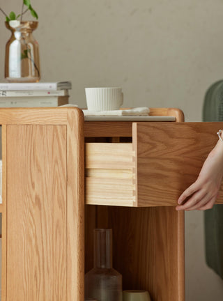 rivo usb charging wooden side table