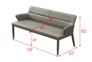 roberta dining bench dimension
