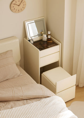 rose white dresser 3 drawers lift up mirror