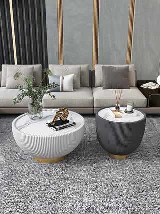 round unique coffee table amara