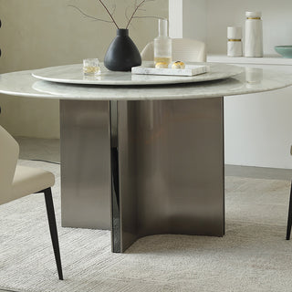 ruby round stone dining table