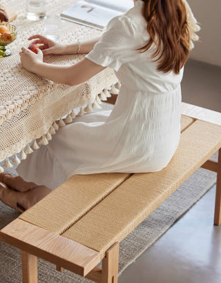 rustic elegance pavia wooden bench