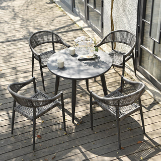 rustic veso rattan outdoor chair