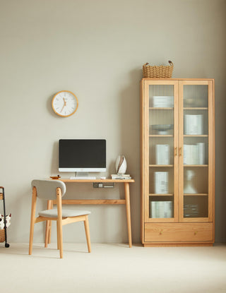 sage solid wood study table innovative storage