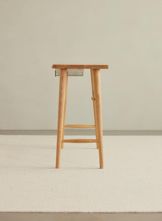 sage solid wood study table minimalist