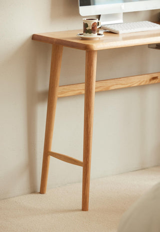 sage solid wood study table personal study area