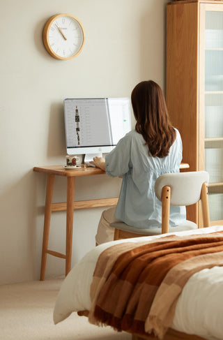 sage solid wood study table professional setup