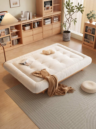 sasha wooden frame sofa bed transformable seating