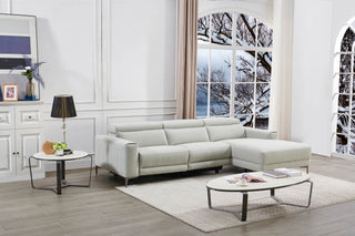 sebastian recliner l shape fabric sofa