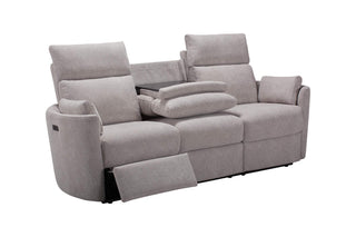 serena high back recliner sofa fold down table