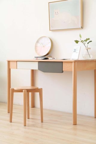 seth round wooden stool timeless design