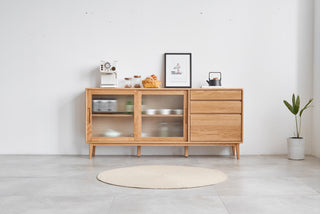 seville dining room sideboard oak wood