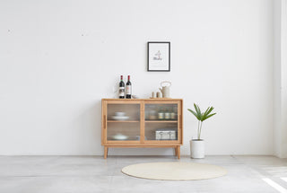 seville oak sideboard regular doors drawers