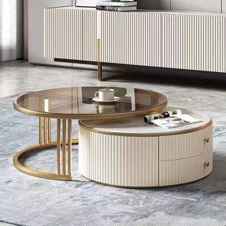 shirley elegant nesting tables storage
