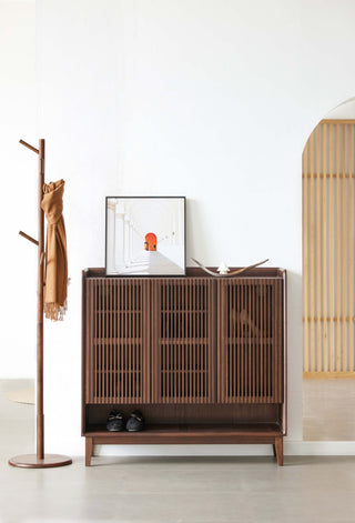 shoe cabinet lana walnut