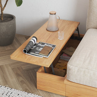 sia spacious wood daybed