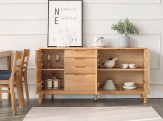 sierra sideboard buffet cabinet oak