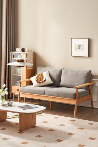 single seater echo wood sofa