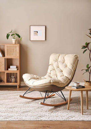sleek luke designer rocking chair