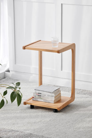 sleek nido table with wheels design
