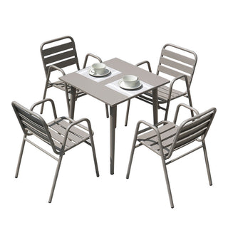 sleek tern metal outdoor chair