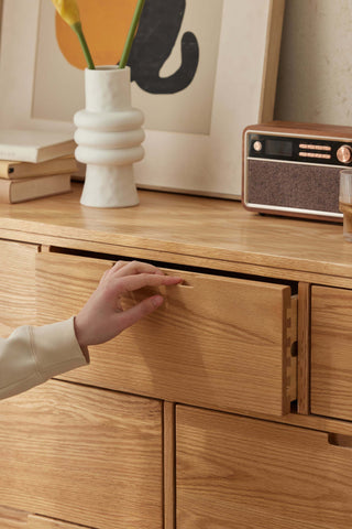 solid oak positano chest functional