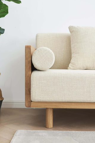 solid wood luxe 3 seater sofa