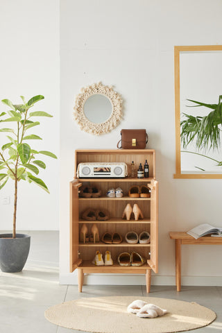 sorrento oak shoe cabinet