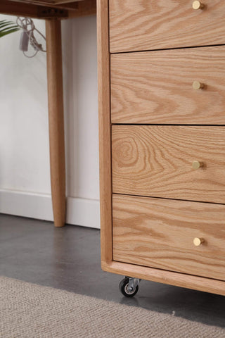 space saving dario study table with cabinet solution